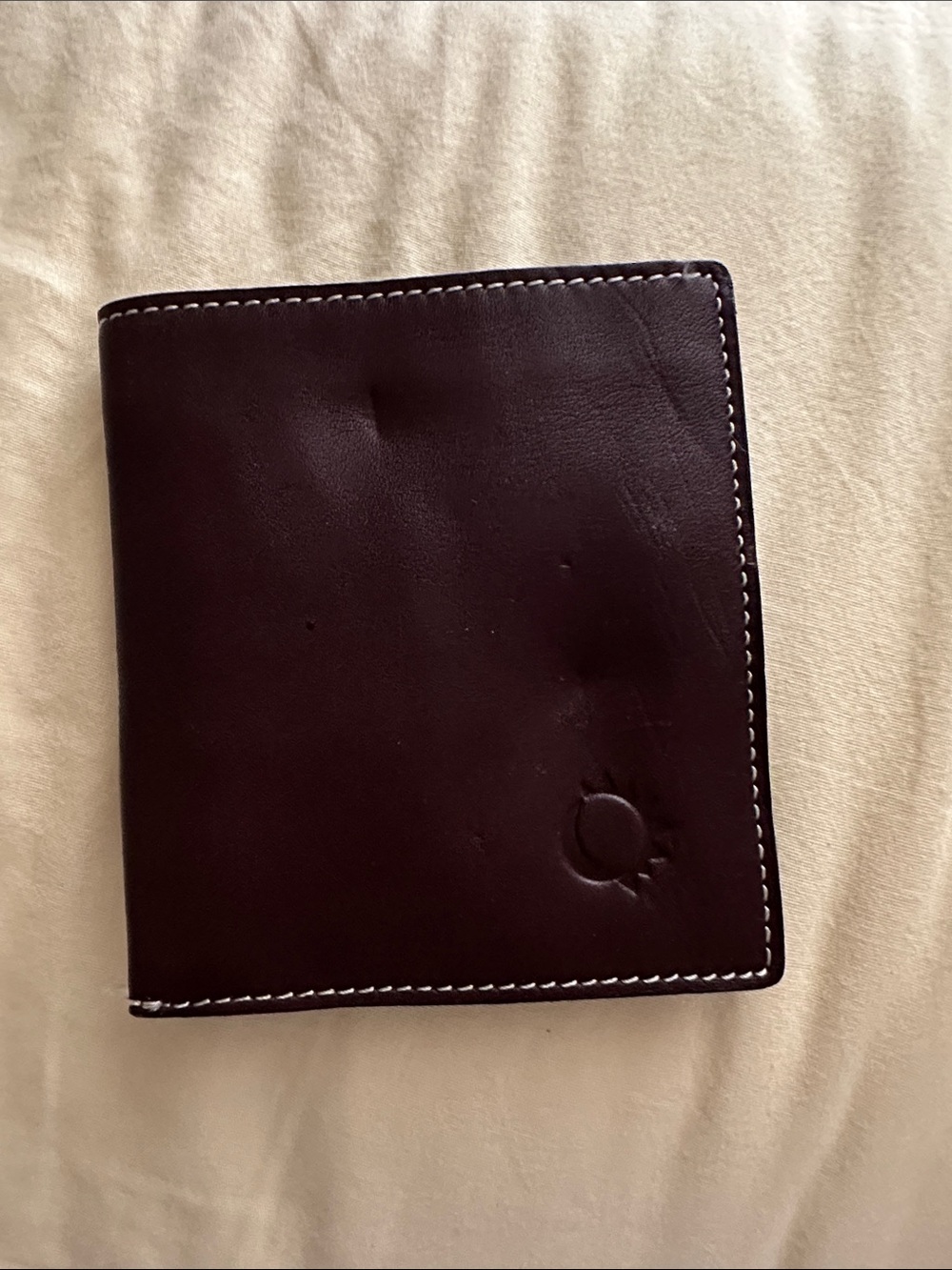 Men's Leather Bifold Wallet - Dark Brown